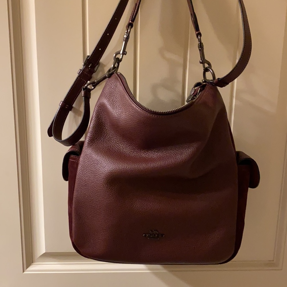 Coach Wine colored Penny Shoulder Bag.